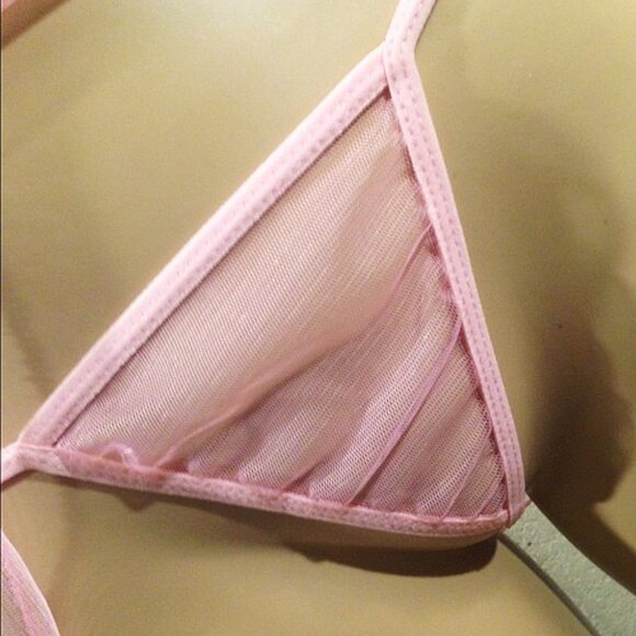 WOMEN'S SEXY COLOR LACE SPLICING SLEEVELESS BACKLESS BOW GAUZE BABY DOLL MEDIUM - Picture 5 of 6